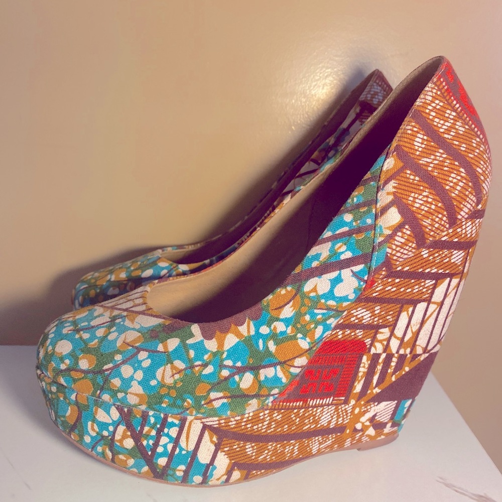 Aldo Tribal Print Wedges